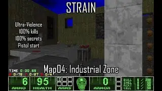 Doom II: STRAIN - Map04: Industrial Zone (UV-MAX)