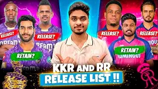 IPL 2026 : KKR and Rajasthan Royals Release Players List🔥Retained players 2026 | RETENTION DRAMA 😱