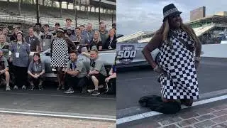Fan whose car was struck by tire given lift at Indianapolis Motor Speedway