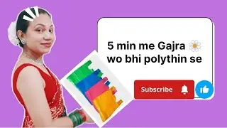 Free (0)cost Gajra wo bhi polythene 😱 se|5 min me Gajra|Gajra hack|making polythene gajra