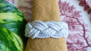 Macrame napkin ring | Makrome pe&ccedil;ete halkası
