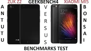 Zuk Z2PLUS vs Xiaomi MI5 Antutu 6.2.7, Geekbench4, Bonsai Benchmarks test