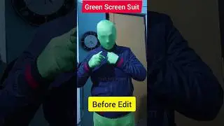 Mr Green invisible suit VFX editing chroma key green screen #shorts #viral #trending #edit famefocus