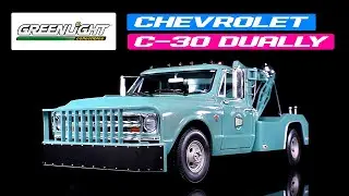 1967 Chevrolet C-30 Dually Wrecker Tow Truck Holley Speed Shop 1/18 Diecast Model Car by Greenlight