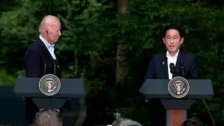 US, South Korea and Japan deepen ties at Camp David