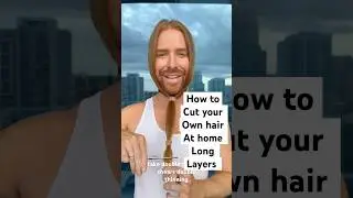 Easiest way to cut your own hair at home DIY long layers haircut #Haircut #Hairstyle #DIY