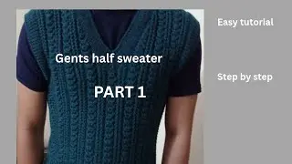 Gents half ( sleeveless) sweater , size( M) 