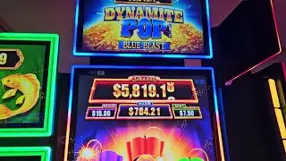 DYNAMITE POP BLUE BLAST SUPER BLAST SUPER JACKPOT AWARDED