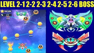 Space Shooter galaxy attack  Level  (2-1 To 2-6 )  Earth Boss 2 | World Bosses