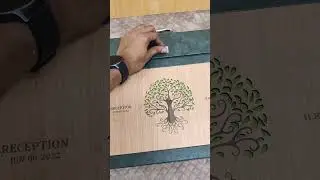 Diy Wood Box Wedding Album #shorts #diy #diycrafts