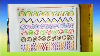 How to draw curves, slant lines, concentric circles, spirals and waves.