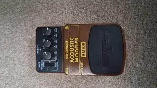 Reviewing an acoustic modeller pedal 