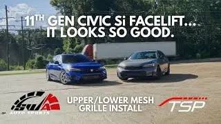 Civic Si TRANSFORMATION!! Type R Style Front and Lower Grille Install