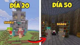 Sobrevivimos 100 días en una ISLA DESIERTA 🏝️ ft @ShakuCraft | Ep 8 
