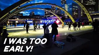 Downtown Toronto Pre-Cavalcade of Lights Walk (I was early!)