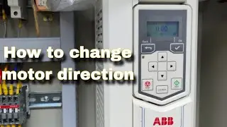 3 phase motor direction changing with ABB vfd #abbvfd #3phasemotor #exhaust 