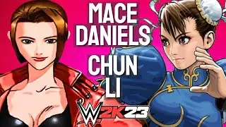💥 WWE 2K23 l Mace Daniels (Fighting Force) v Chun-Li (Street Fighter) - Hell in a Cell 💥