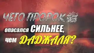 Чего Пророк Мух'аммад ﷺ опасался сильнее, чем Даджаля?