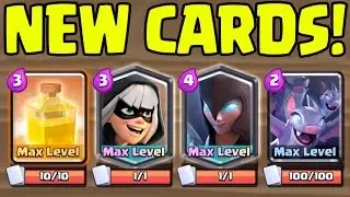 OMG! Gemming Four NEW Cards to MAX! &acirc;&trade;&brvbar; MASSIVE UPDATE &acirc;&trade;&brvbar; Clash Royale NEW 2017 Update!