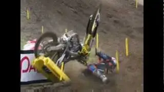 James Stewart Unadilla 2012 Motocross BAD CRASH