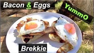 How to Cook Bacon and Eggs on a Campfire (Easy Cast Iron Breakfast)