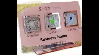 Scan to Pay sign with Sillhoutte and Glowforge