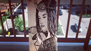 Custom Skateboard art - Dave Tuck Skate Jam - Grind for Life