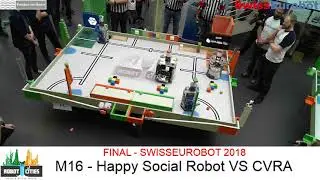 SwissEurobot 2018 - Final - CVRA (191) vs Happy Social Robot (207)