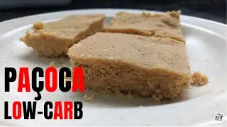 Paçoquinha Low-Carb - Receita Facílima e sem açúcar de Paçoca de Amendoim!