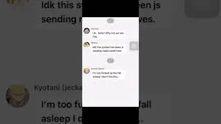 Haikyuu texts!! Pt3! (Kyotani as jecka!)