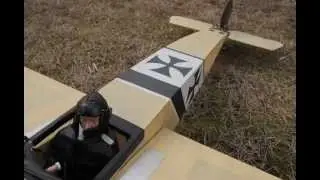 Fokker EIII -- Moving joystick and elevator