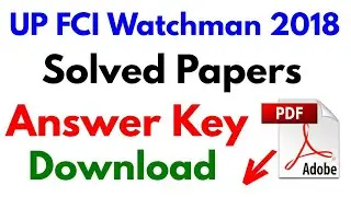 UP FCI Solved Paper II UP FCI Answer key 2018 II UP FCI aanalysis
