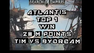 MARCH OF EMPIRES ATLANTIS WIN WITH 28 M SOS TIM REALM144