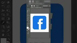 Make Facebook logo in Illustrator #shorts #short #swiftrics #illustrator