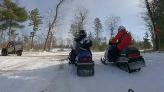 Michigan Snowmobiling Harrison MI to Houghton Lake MI Part 2