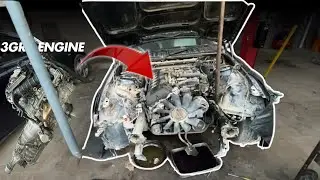 Mark X 3GR Engine in BMW E46 Swap Process Starts 🔥