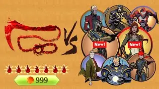 Кровоточащий Жнец против каждого босса Зоны 7 | Shadow Fight 2