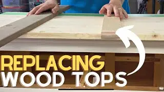 DIY Night Stand Makeover with REAL WOOD TOPS!