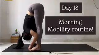 Day 18/30- morning mobility to release stiffness and feel more open and relaxed!😇 #yoga #day18 