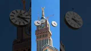 Mecca&rsquo;s iconic clock tower. A tribute to divine order, #cgi #meccaclocktower #shorts #youtubeshorts