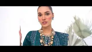 MAHJABEEN Embroidered Lawn by MARJJAN