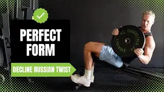 Как выполнять упражнение &laquo;Русский твист&raquo; с отягощениями на наклонной скамье