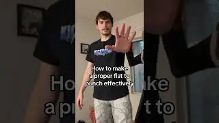 How to properly make a Fist to Punch