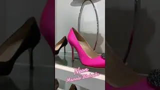 Neon pink Manolo Blahnik heels