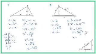 Exercícios - Relações métricas no triângulo retângulo