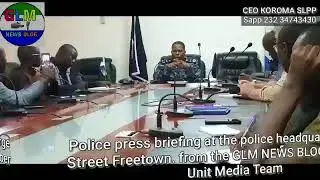 G.L.M. Media and Cyber Unit Media team. At an emergency Police news briefing 15th August 2022.