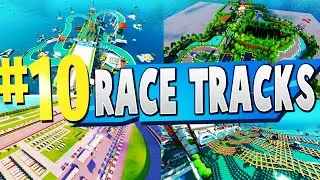 TOP 10 BEST RACE TRACK Creative Maps In Fortnite | Fortnite Car Map CODES