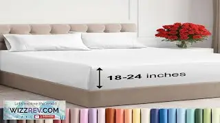 Extra Deep Pocket Queen Sheet Set 4 Piece Breathable & Cooling