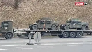 EUFOR raspoređuje snage: U Sarajevo stigao konvoj višenamjenskih američkih Hamvi vozila