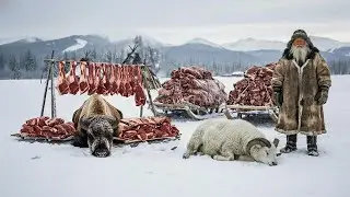 Hunting sheep and buffalo weighing up to 5000kg in &minus;71&deg;C Yakutia | A harsh struggle for survival.